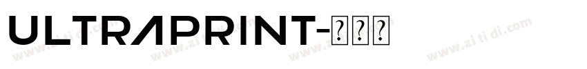 ULTRAPRint字体转换