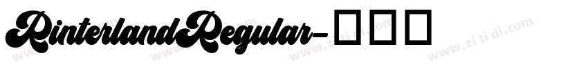 RinterlandRegular字体转换