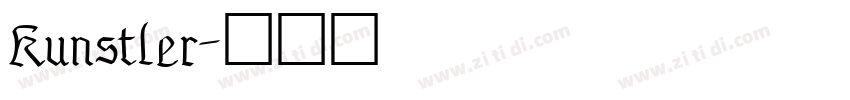 Kunstler字体转换