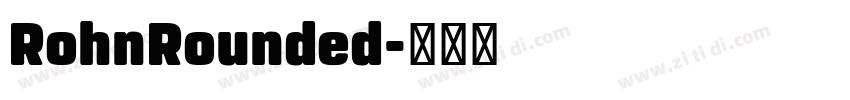 RohnRounded字体转换