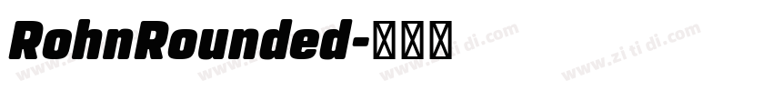 RohnRounded字体转换