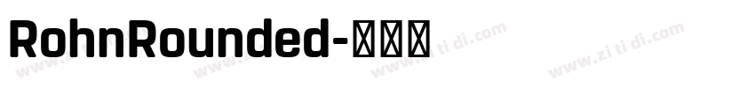 RohnRounded字体转换