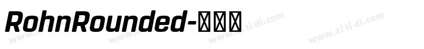 RohnRounded字体转换