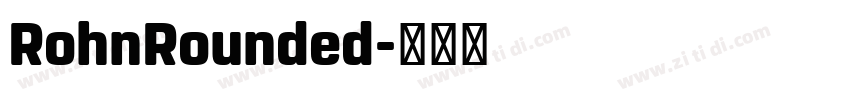 RohnRounded字体转换