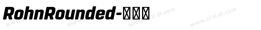 RohnRounded字体转换