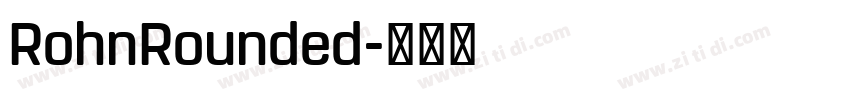 RohnRounded字体转换