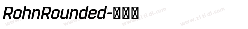 RohnRounded字体转换