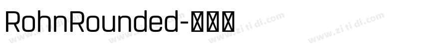 RohnRounded字体转换