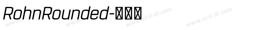 RohnRounded字体转换