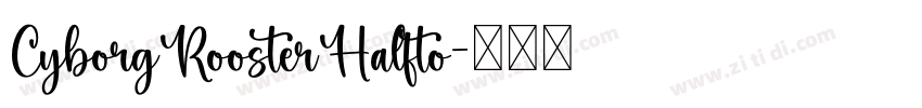 CyborgRoosterHalfto字体转换