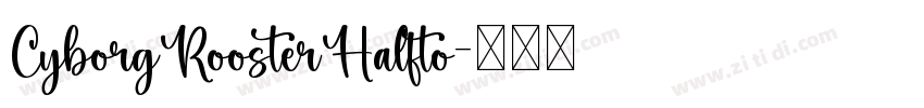 CyborgRoosterHalfto字体转换