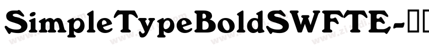 SimpleTypeBoldSWFTE字体转换
