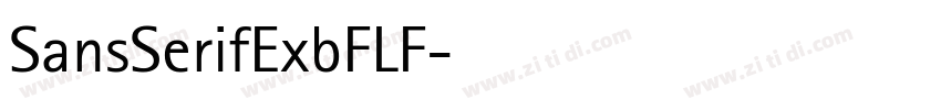 SansSerifExbFLF字体转换