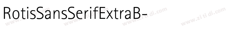 RotisSansSerifExtraB字体转换