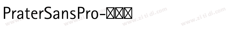 PraterSansPro字体转换