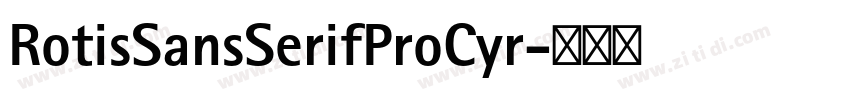RotisSansSerifProCyr字体转换