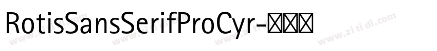 RotisSansSerifProCyr字体转换