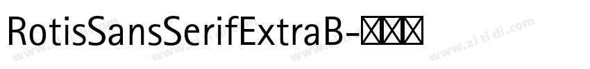 RotisSansSerifExtraB字体转换