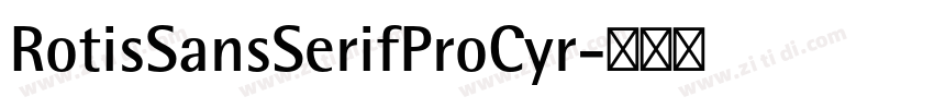 RotisSansSerifProCyr字体转换