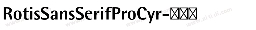 RotisSansSerifProCyr字体转换