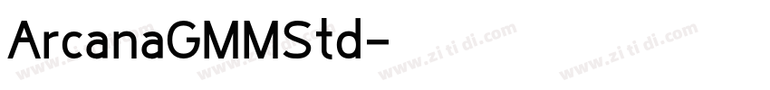 ArcanaGMMStd字体转换