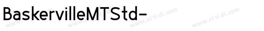 BaskervilleMTStd字体转换