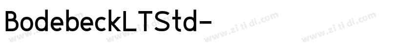 BodebeckLTStd字体转换
