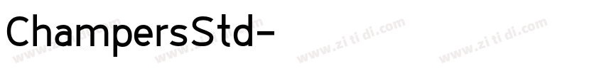 ChampersStd字体转换