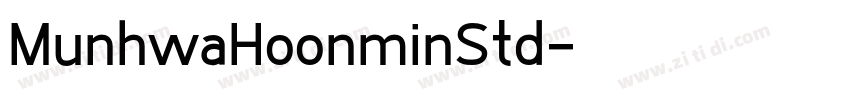 MunhwaHoonminStd字体转换