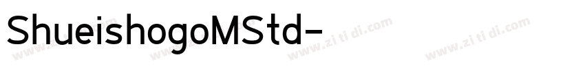 ShueishogoMStd字体转换