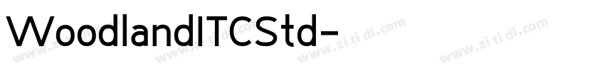 WoodlandITCStd字体转换