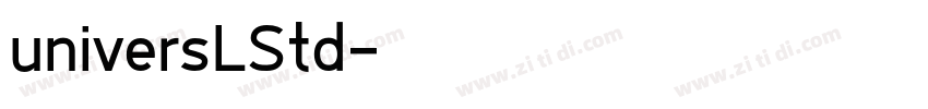 universLStd字体转换