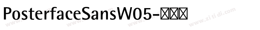 PosterfaceSansW05字体转换