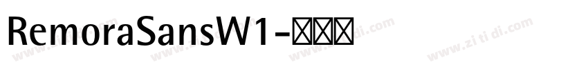 RemoraSansW1字体转换