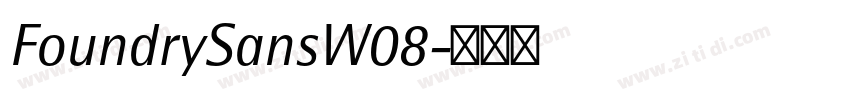 FoundrySansW08字体转换 FoundrySansW08字体转换