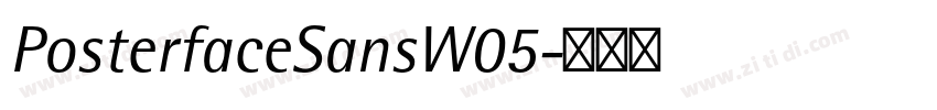 PosterfaceSansW05字体转换