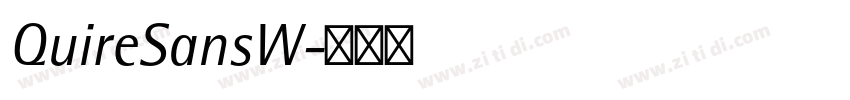 QuireSansW字体转换