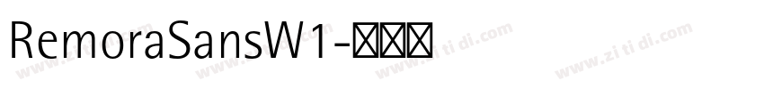 RemoraSansW1字体转换