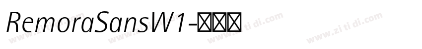 RemoraSansW1字体转换