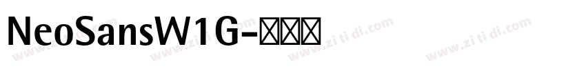 NeoSansW1G字体转换