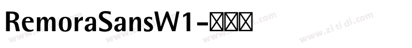 RemoraSansW1字体转换