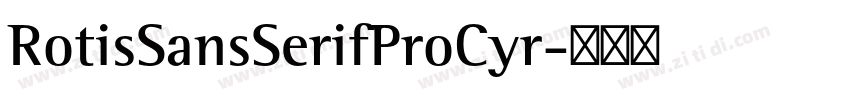RotisSansSerifProCyr字体转换