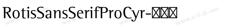 RotisSansSerifProCyr字体转换