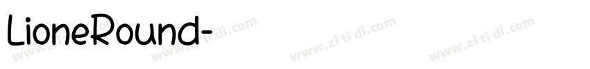 LioneRound字体转换