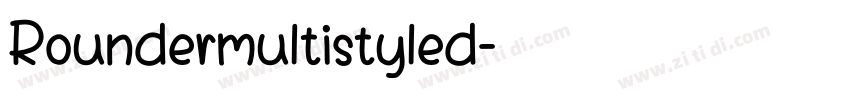 Roundermultistyled字体转换