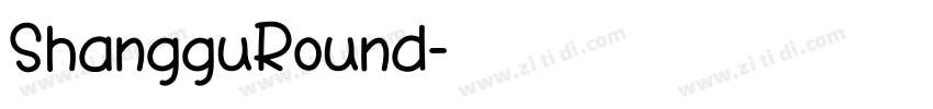 ShangguRound字体转换