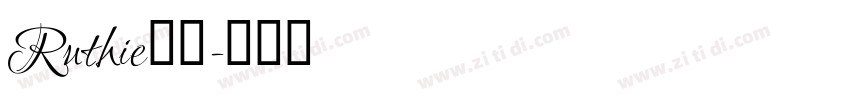 Ruthie字体字体转换