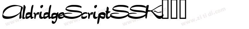 AldridgeScriptSSK字体转换