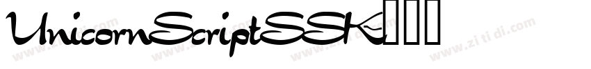 UnicornScriptSSK字体转换
