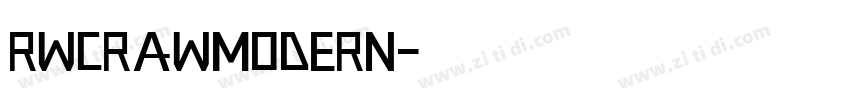 RWCrawModern字体转换